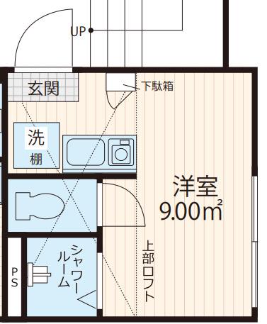 CREARQ(ワンルーム/1階)の間取り写真