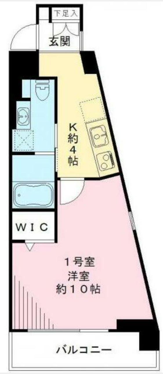 WIN BELL 仙川 ウィンベルセンガワ(1K/2階)の間取り写真