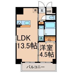AXIS.LS(1LDK/3階)の間取り写真
