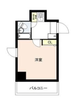 フレグランスWARABI(1K/5階)の間取り写真