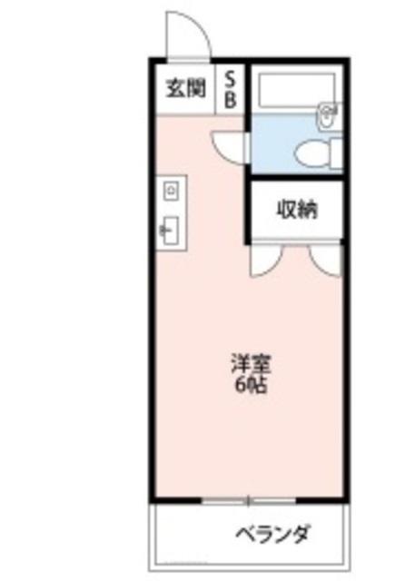 グリーンパーク小手指(ワンルーム/2階)の間取り写真