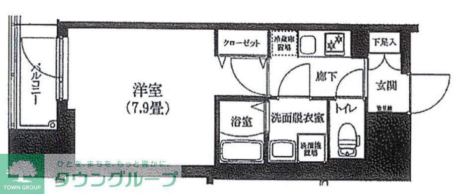 アイル ノヴェル駒込(1K/1階)の間取り写真