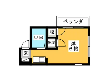 ベルトピア沼津3(ワンルーム/4階)の間取り写真