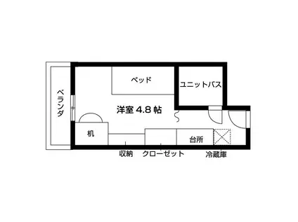 カーサフェミナリア女子学生会館(ワンルーム/1階)の間取り写真