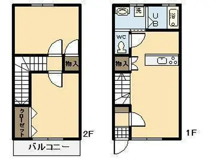 GRAND PUREII(2LDK/1階)の間取り写真