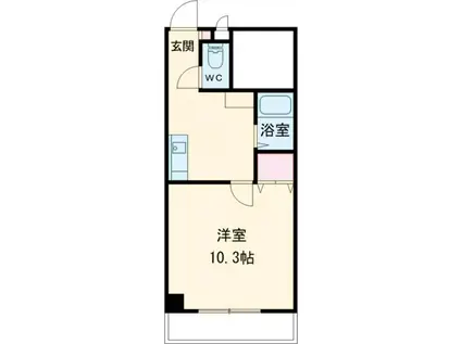 メゾン南昭和(1K/4階)の間取り写真