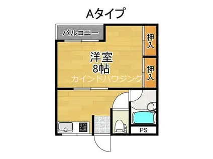 メゾン澤田(1K/3階)の間取り写真