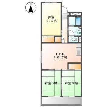 アーバンハイツ(3LDK/5階)の間取り写真