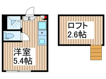 LANDSITZ新小岩(ワンルーム/2階)の間取り写真