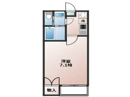 FUSION桜台(1K/2階)の間取り写真