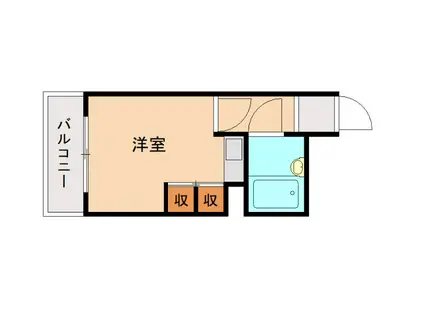 メゾン蓮(ワンルーム/2階)の間取り写真