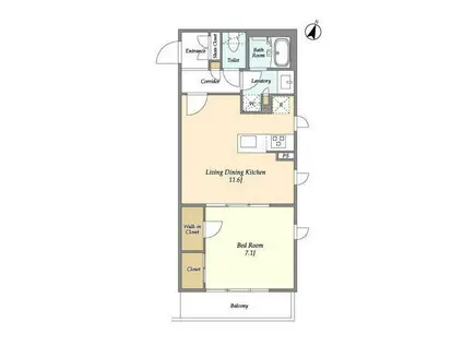 ZX MINAMI-OTSUKA II(1LDK/1階)の間取り写真