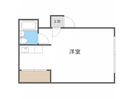 かいせいハイム(1K/3階)の間取り写真