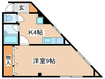 YSビル(1K/1階)の間取り写真