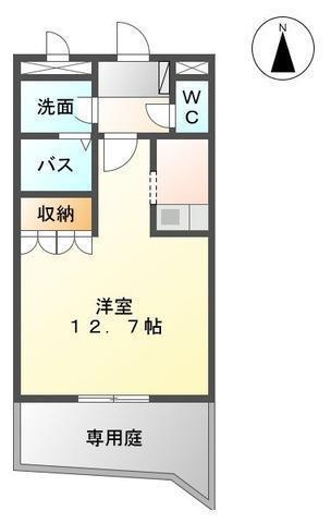 プロスパー横尾(1K/1階)の間取り写真