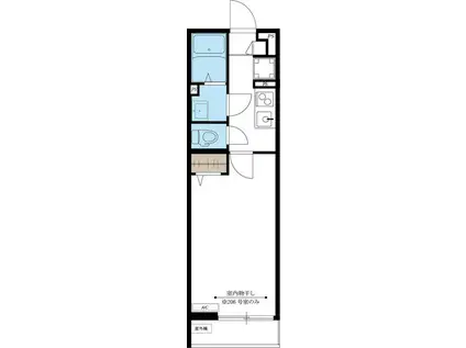リブリルーチェ町田(1K/2階)の間取り写真