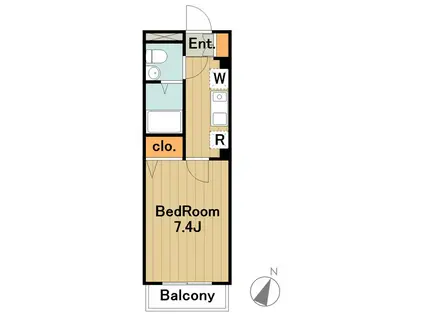 コンフォートシティ(1K/3階)の間取り写真