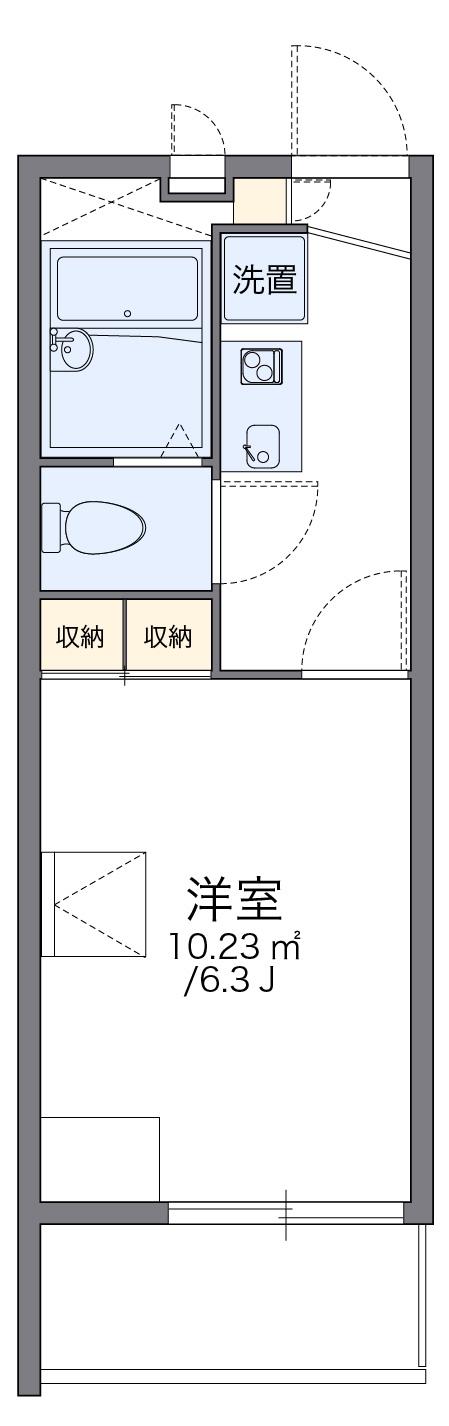 レオパレス千石和多宮(1K/1階)の間取り写真