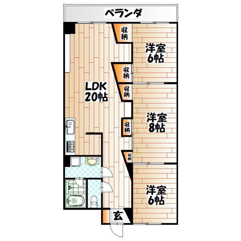 コープ野村大手町II(4LDK/5階)の間取り写真