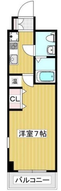 マロワール神戸(1K/15階)の間取り写真
