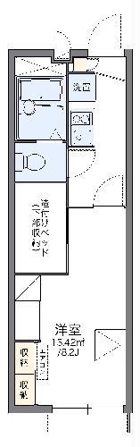 レオパレスシェソワIV(1K/1階)の間取り写真