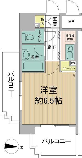 ダイアパレス新大阪宮原(1K/11階)の間取り写真