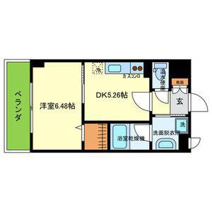 ロイヤルハイツ清鳳(1DK/2階)の間取り写真