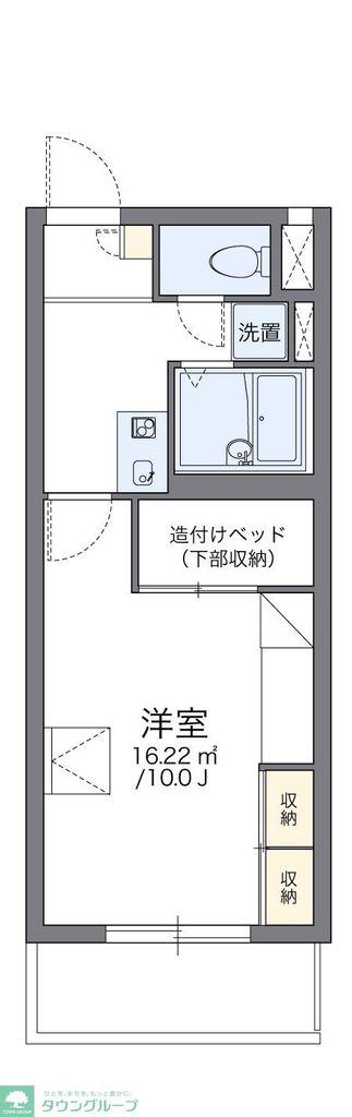 レオパレスグレイスフル(1K/3階)の間取り写真