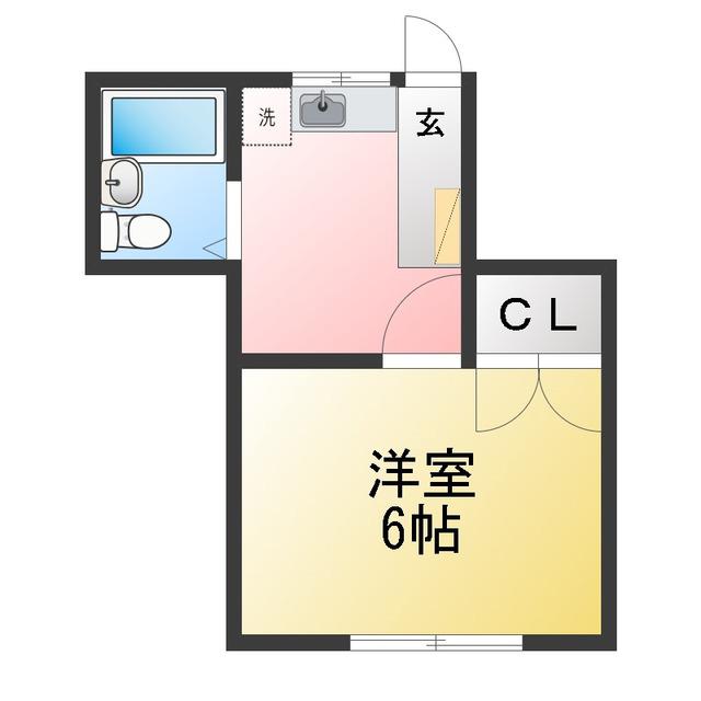 アーバンハイツ2(1K/1階)の間取り写真