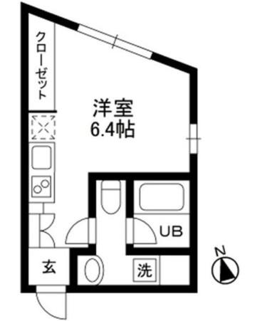 ION西荻窪(ワンルーム/4階)の間取り写真