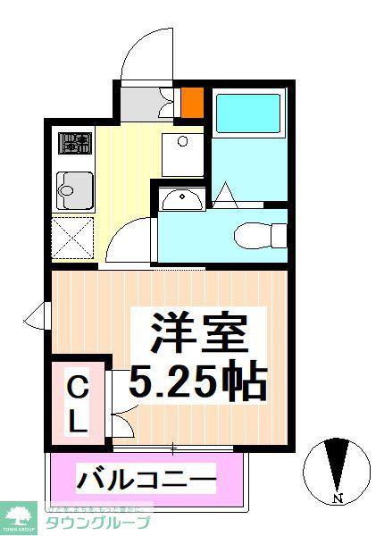 I-FLAT明大前(1K/2階)の間取り写真