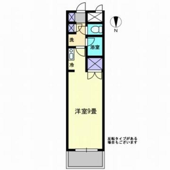 プランドール内山下(ワンルーム/7階)の間取り写真