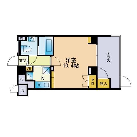 THE APARTMENT(1K/3階)の間取り写真