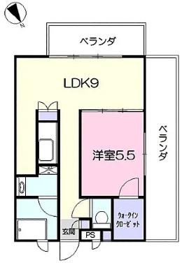 ブリランテ(1LDK/4階)の間取り写真
