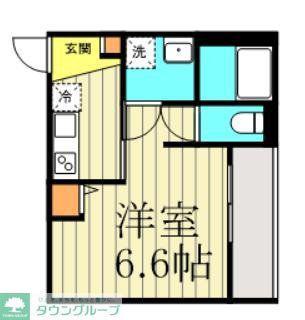 GRADUS中央(1K/2階)の間取り写真
