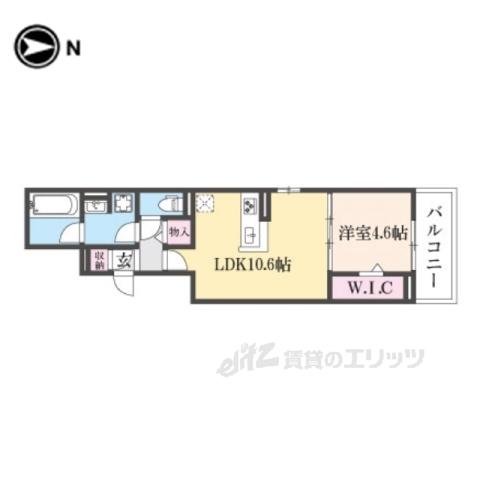 HERMANOS DEL ESPASIO(1LDK/3階)の間取り写真