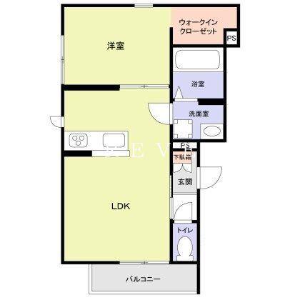 CHALEUREUX表参道(1LDK/1階)の間取り写真