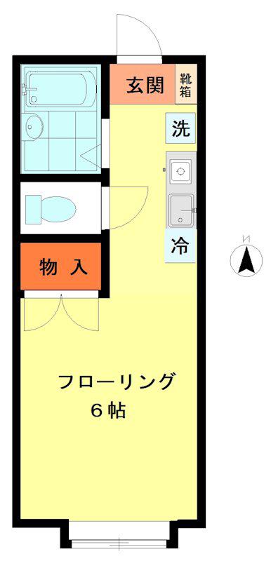テラス吉祥寺(ワンルーム/2階)の間取り写真