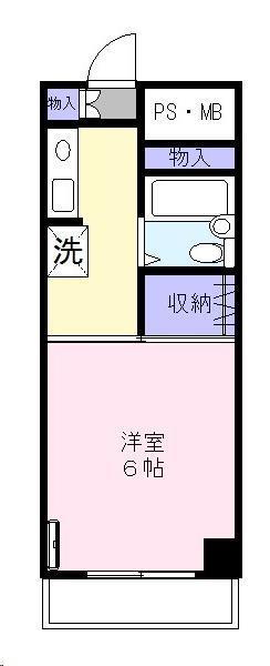 K-GRANDE(1K/1階)の間取り写真