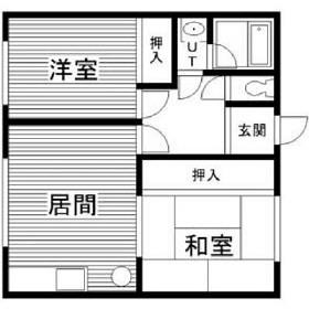第3グレース加地(2LDK/2階)の間取り写真