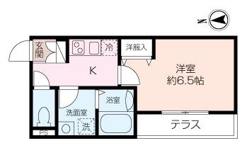 ALTIRA池袋本町(1K/1階)の間取り写真
