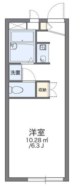 レオパレス ジュネス(1K/2階)の間取り写真