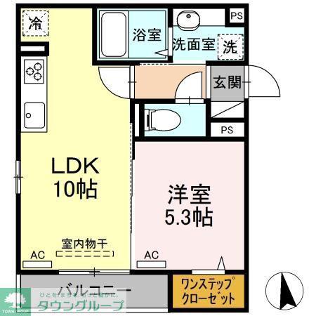 ETERNO(1LDK/1階)の間取り写真