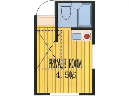 アビタシオン長崎(ワンルーム/2階)の間取り写真