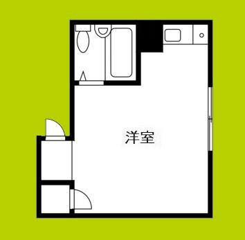 ベルベデーレ(ワンルーム/2階)の間取り写真