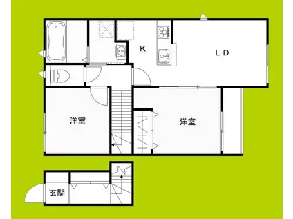 アコード(2LDK/2階)の間取り写真