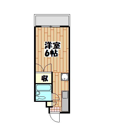 セラコーポ山本(ワンルーム/1階)の間取り写真
