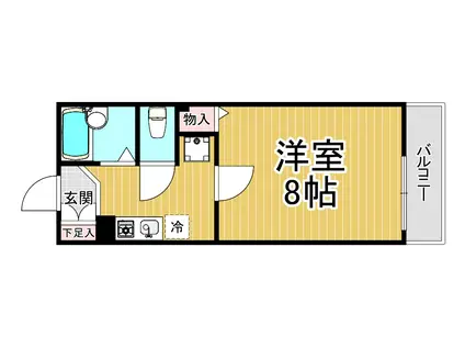 ジュネス パート3(1K/2階)の間取り写真