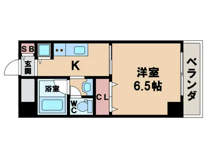 パナ ドルチェ(1K/5階)の間取り写真