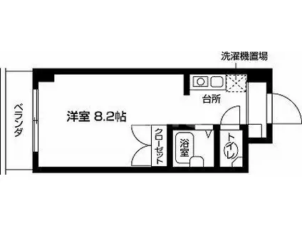 サピエンシア36(1K/3階)の間取り写真